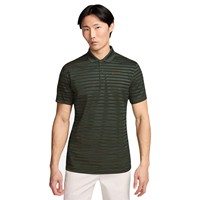 NIKE Men's Victory Stripe Golf Polo, Dark Green