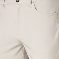 Greg Norman Men's ML75 Microlux 5 Pocket Golf Pants, Cream