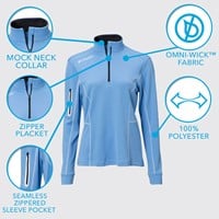 Columbia Women's Omni Wick Shotgun 1/4 Zip Golf Pullover