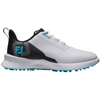 FootJoy Junior Fuel Golf Shoes, White/Black