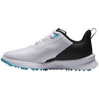 FootJoy Junior Fuel Golf Shoes, White/Black