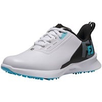 FootJoy Junior Fuel Golf Shoes, White/Black
