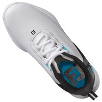 FootJoy Junior Fuel Golf Shoes, White/Black