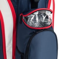 Titleist Cart 14 Golf Bag, White/Red/Blue