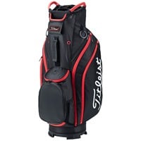 Titleist Cart 14 Golf Bag, Black/Red