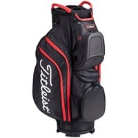 Titleist Cart 15 Golf Bag, Black/Red