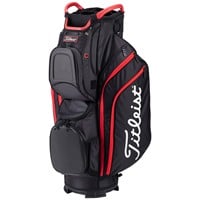 Titleist Cart 15 Golf Bag, Black/Red