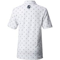 FootJoy Junior Print Golf Polo, White