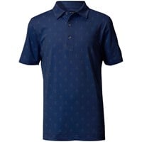 FootJoy Junior Print Golf Polo, Navy