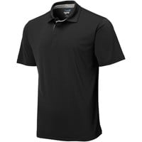 TGW Men's Collar Trim Solid Golf Polo, Black