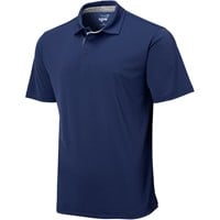 TGW Men's Collar Trim Solid Golf Polo, Dark Blue
