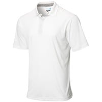 TGW Men's Collar Trim Solid Golf Polo, White