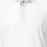 TGW Men's Collar Trim Solid Golf Polo, White