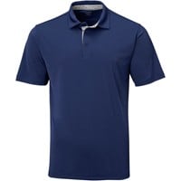 TGW Men's Collar Trim Solid Golf Polo, Dark Blue
