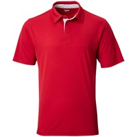 TGW Men's Collar Trim Solid Golf Polo, Red