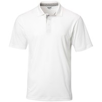 TGW Men's Collar Trim Solid Golf Polo, White