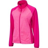 The Weather Co Women's Water Resistant Poly Flex Full Zip Golf Jacket, Pink