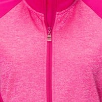 The Weather Co Women's Water Resistant Poly Flex Full Zip Golf Jacket, Pink