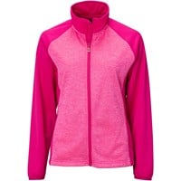 The Weather Co Women's Water Resistant Poly Flex Full Zip Golf Jacket, Pink