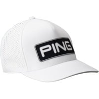 PING Tour Vented Delta Golf Hat, White