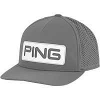 PING Tour Vented Delta Golf Hat, Grey