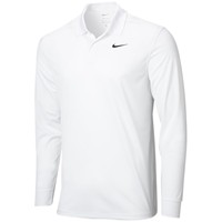 NIKE Men's Victory Long Sleeve Golf Polo, White