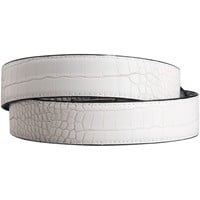 Greg Norman Men's Reversible Croco Print Leather Golf Belt, Grey/White