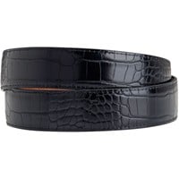 Greg Norman Men's Reversible Croco Print Leather Golf Belt, Tan/Black