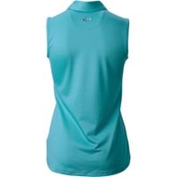 Greg Norman Women's Freedom Pique Sleeveless Golf Polo - Discontinued Style, Dark Blue