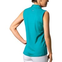 Greg Norman Women's Freedom Pique Sleeveless Golf Polo - Discontinued Style, Dark Blue