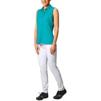 Greg Norman Women's Freedom Pique Sleeveless Golf Polo - Discontinued Style, Dark Blue