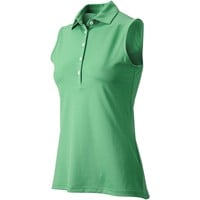 Greg Norman Women's Freedom Pique Sleeveless Golf Polo - Discontinued Style, Light Pink