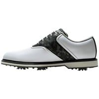 FootJoy Men's Originals Golf Shoes, White/Grey