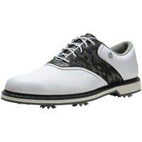 FootJoy Men's Originals Golf Shoes, White/Grey