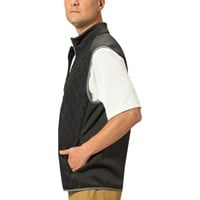 TGW Men's Quilted Golf Vest, Black