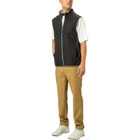 TGW Men's Quilted Golf Vest, Black