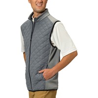 TGW Men's Quilted Golf Vest, Grey
