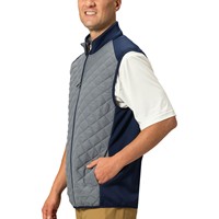 TGW Men's Quilted Golf Vest, Navy