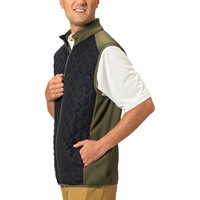 TGW Men's Quilted Golf Vest, Olive