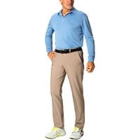 Greg Norman Men's Flat Front Stretch Tech Golf Pants, Khaki