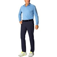 Greg Norman Men's Flat Front Stretch Tech Golf Pants, Dark Navy
