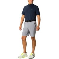 Greg Norman Men's Flat Front Stretch Tech 9in Golf Shorts, Grey