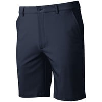 Greg Norman Men's Flat Front Stretch Tech 9in Golf Shorts, Navy