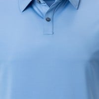 FootJoy Men's Solid Lisle Self Collar Athletic Fit Golf Polo, Dark Blue