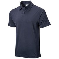 FootJoy Men's Solid Lisle Self Collar Athletic Fit Golf Polo, Navy