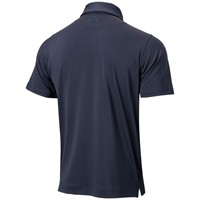 FootJoy Men's Solid Lisle Self Collar Athletic Fit Golf Polo, Navy