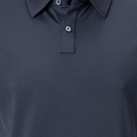 FootJoy Men's Solid Lisle Self Collar Athletic Fit Golf Polo, Navy