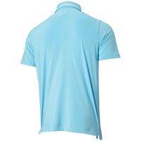 FootJoy Men's Solid Lisle Self Collar Athletic Fit Golf Polo, Turquoise