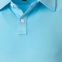FootJoy Men's Solid Lisle Self Collar Athletic Fit Golf Polo, Turquoise