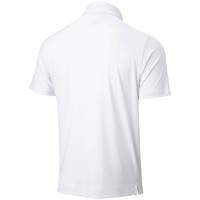 FootJoy Men's Solid Lisle Self Collar Athletic Fit Golf Polo, White